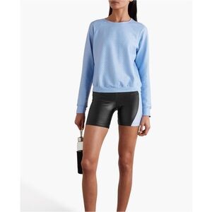 Koral Infinity High Rise Bike Shorts | Black Light Blue | Large | NWT